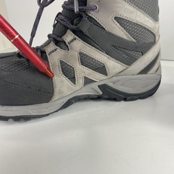 Merrell Work Boots Womens Size 8.5 Waterproof Safety Steel Toe Slip Gray Hike - Picture 2 of 14